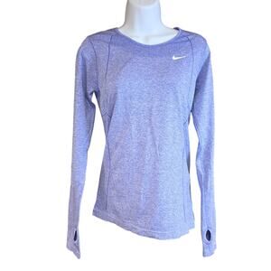 Nike Women's Dri-FIT Seamless Long Sleeve Knit Top‎ sz L